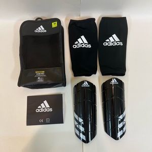 Adidas Soccer Ever Pro Slip In Shield With Sleeve Shin Guards M